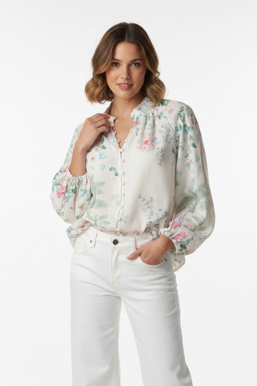 Dreamers Blouse -  Palm Floral