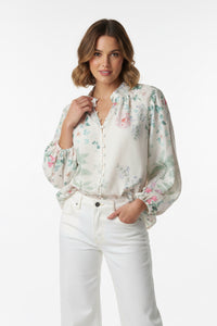Thumbnail for Dreamers Blouse -  Palm Floral