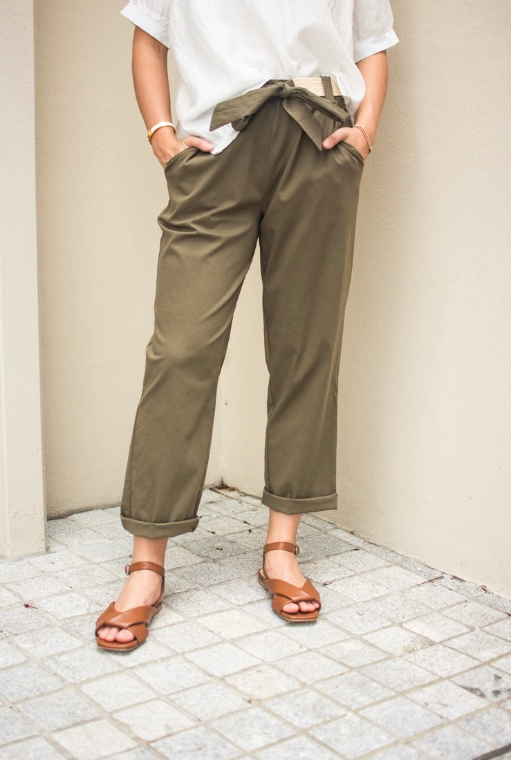 Demi Drill Pant - Olive