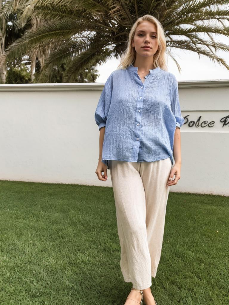 Harriette Top - Sky Blue