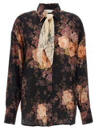 Thumbnail for Zimmermann Illustration Lace Scarf Shirt