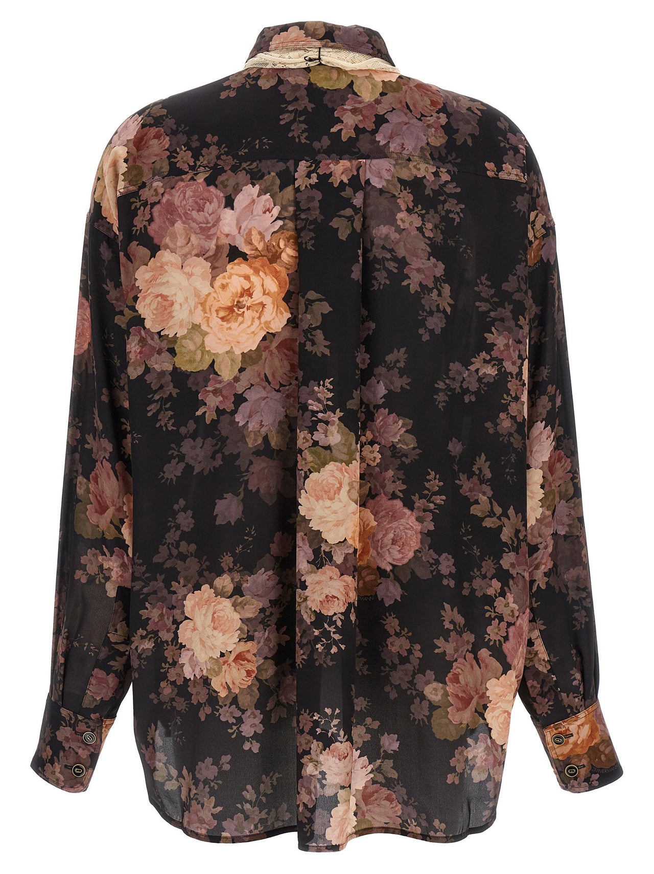 Zimmermann Illustration Lace Scarf Shirt