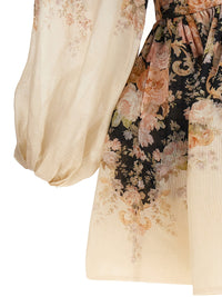 Thumbnail for Zimmermann Illustration Draped Mini Dress