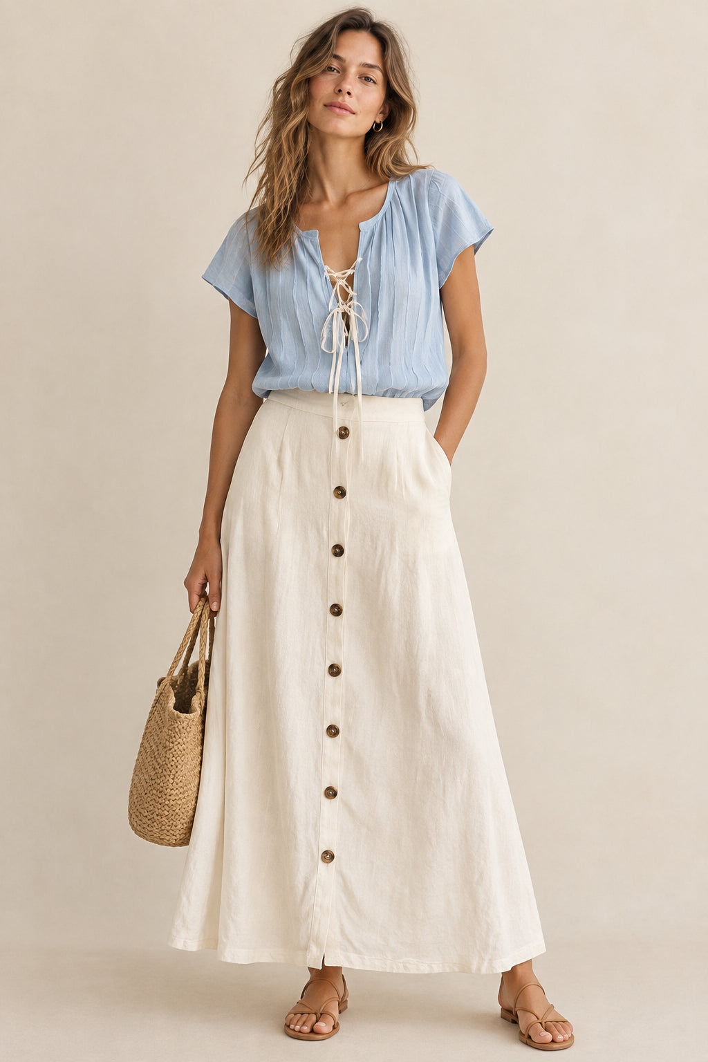 Lena Skirt - White