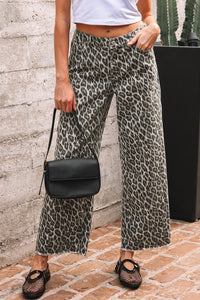 Thumbnail for Yandi Jeans - Leopard Print