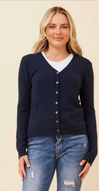 Thumbnail for Collette Cardigan - Navy