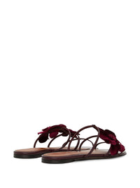 Thumbnail for Zimmermann Orchid Leather Flat Sandals