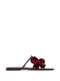 Thumbnail for Zimmermann Orchid Leather Flat Sandals