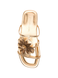 Thumbnail for Zimmermann Belara Leather Slide Sandals