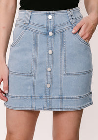 Thumbnail for Saint Skirt - Light Stonewash