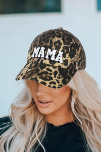 Thumbnail for Leopard MAMA Embroidered Leopard Baseball Cap