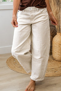 Thumbnail for Violet Stripe Jean - Mustard