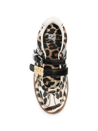 Thumbnail for Ganni Zebra Print Ballet Flats