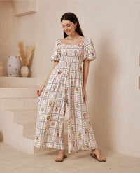 Thumbnail for Flower Jumpsuit - Vintage floral