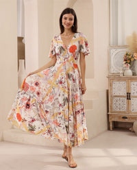 Thumbnail for Annabella Maxi Dress-Vintage Floral