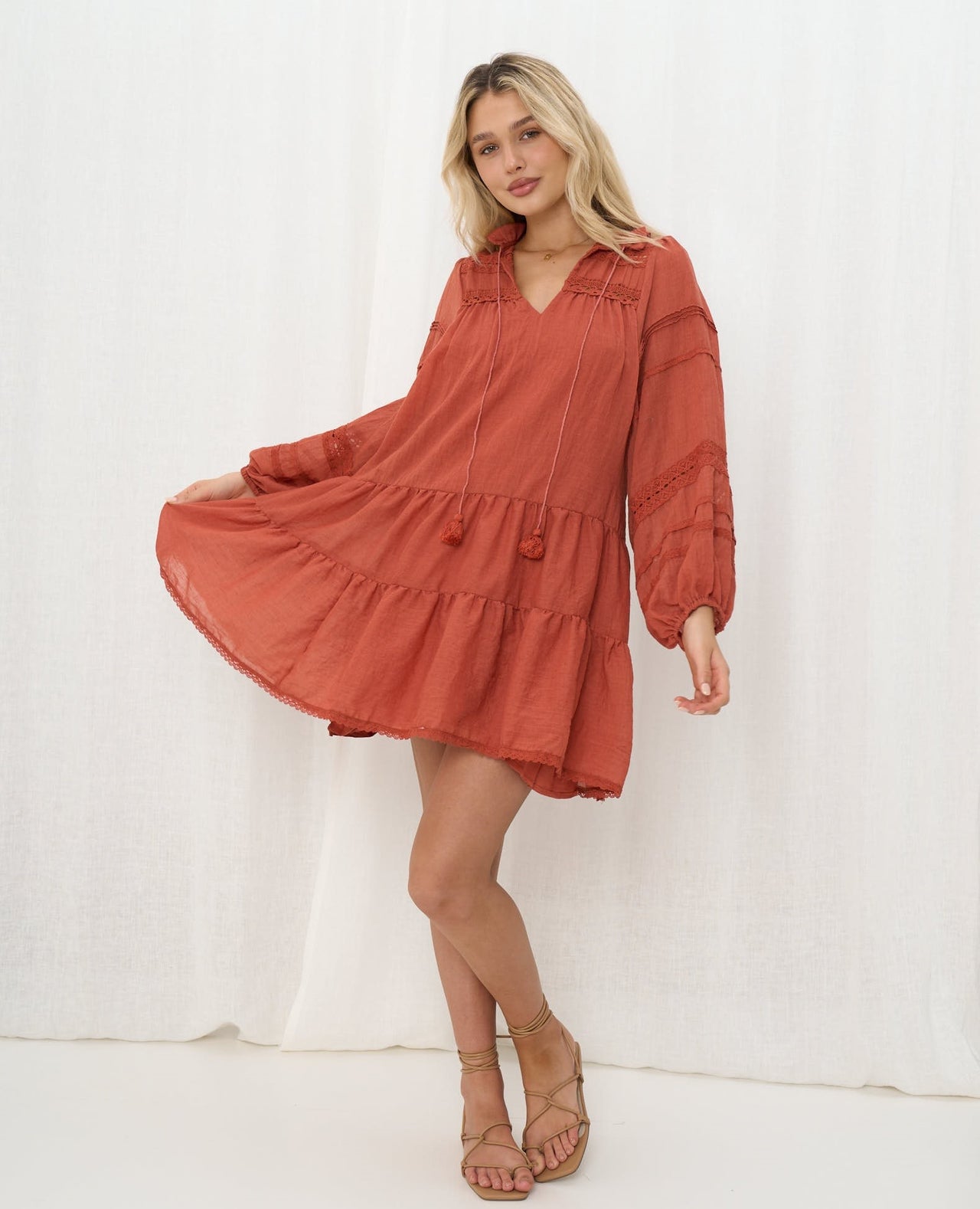 Lillianna Mini Dress - Red Dirt