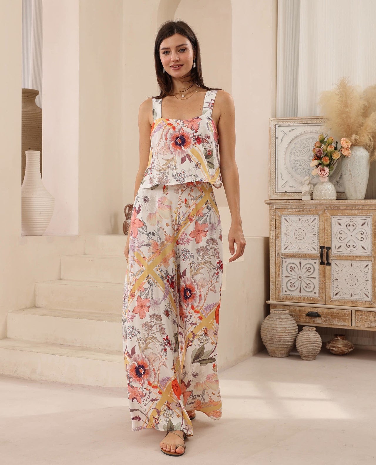 Wonda Jumpsuit - Vintage Floral