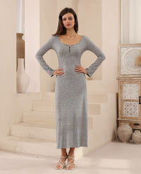 Thumbnail for Gloria Slip Dress - Grey