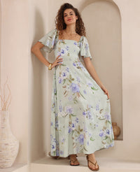 Thumbnail for Miranda Maxi - Green Floral
