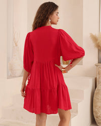 Thumbnail for Gini Mini Dress - Red