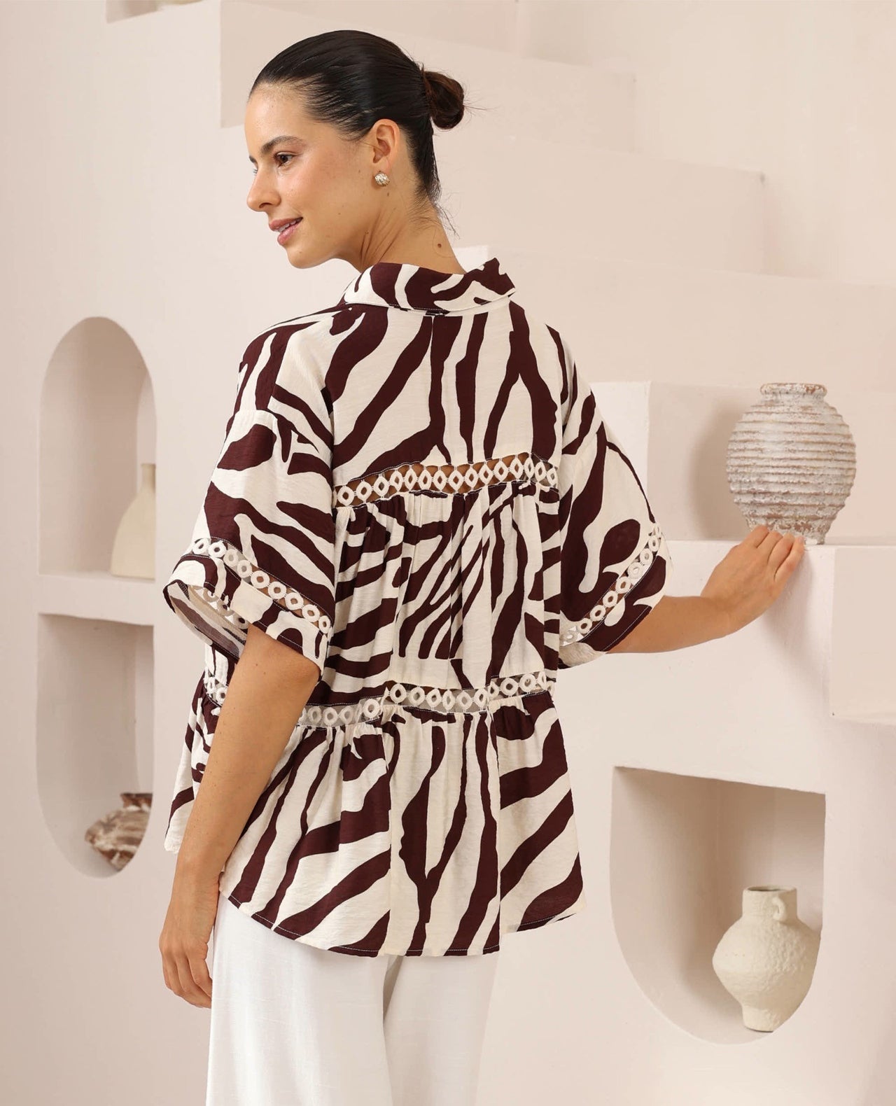 Bodella Blouse - Chocolate