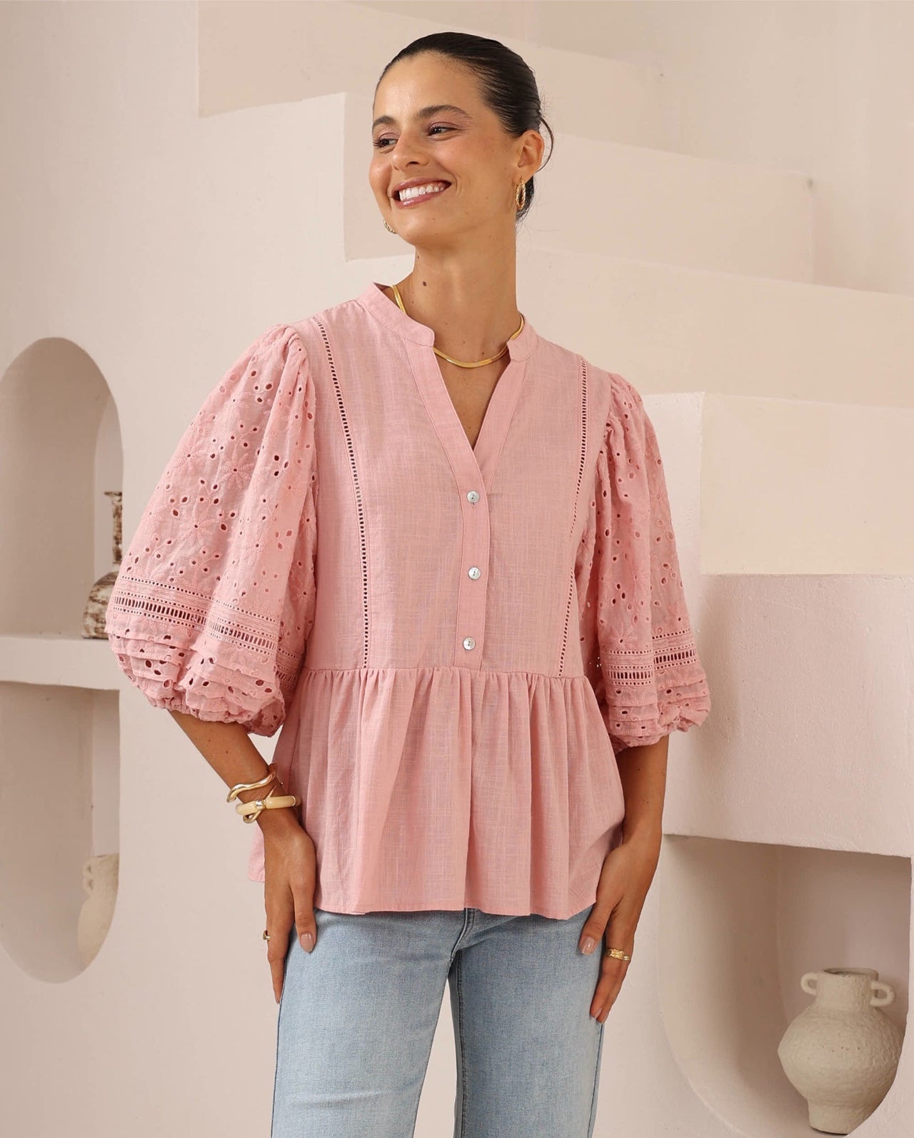 Florence Blouse - Pink