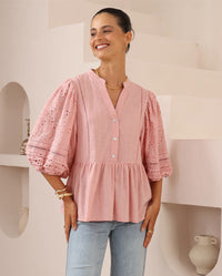 Thumbnail for Florence Blouse - Pink