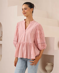 Thumbnail for Florence Blouse - Pink