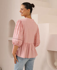 Thumbnail for Florence Blouse - Pink