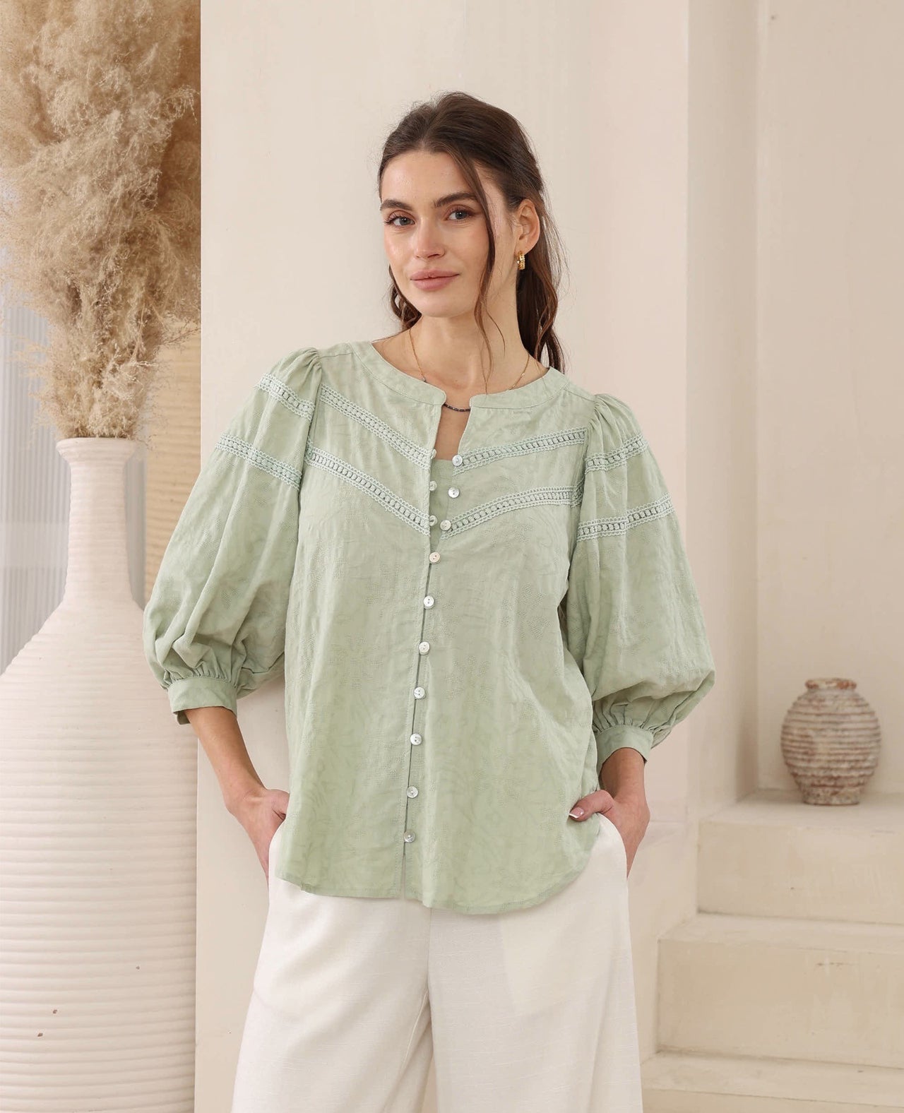Lotus Top - Sage