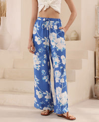 Thumbnail for Marina Pant - Hibiscus blue