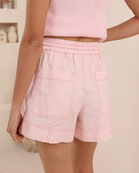 Thumbnail for Capri Shorts - Pink