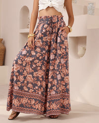 Thumbnail for Eadie Wide Leg Pants - Charcoal