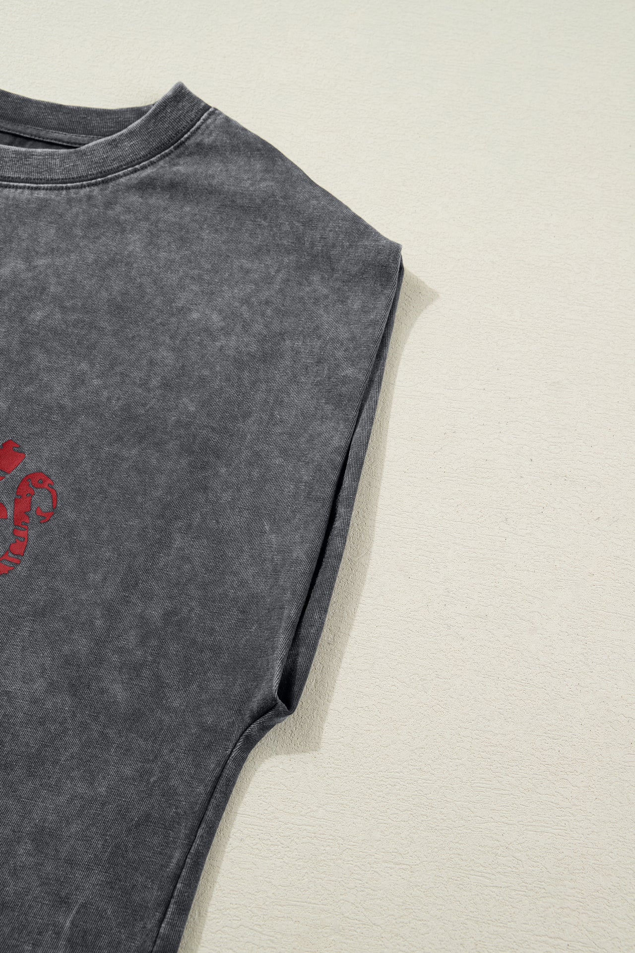 Stella Stone Wash Tank - Charcoal