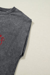 Thumbnail for Stella Stone Wash Tank - Charcoal