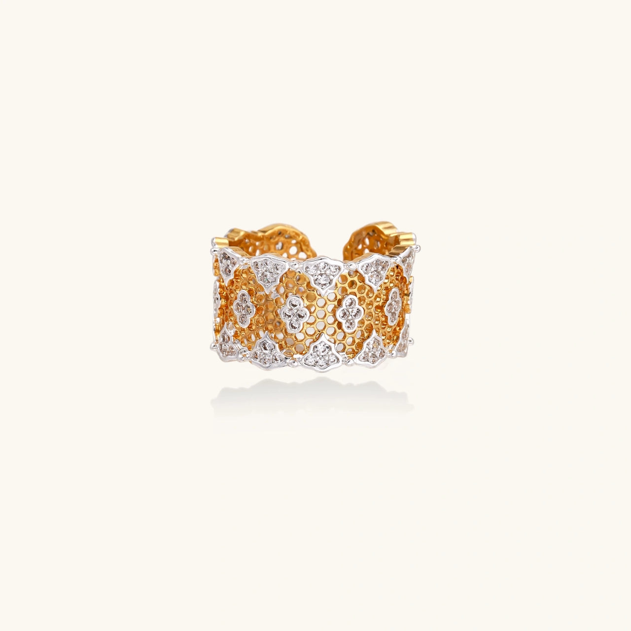 Honeycomb Crystal Power Ring
