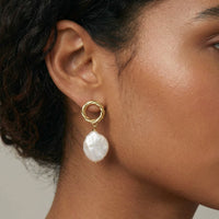 Thumbnail for Pearl Glow Drop Earrings