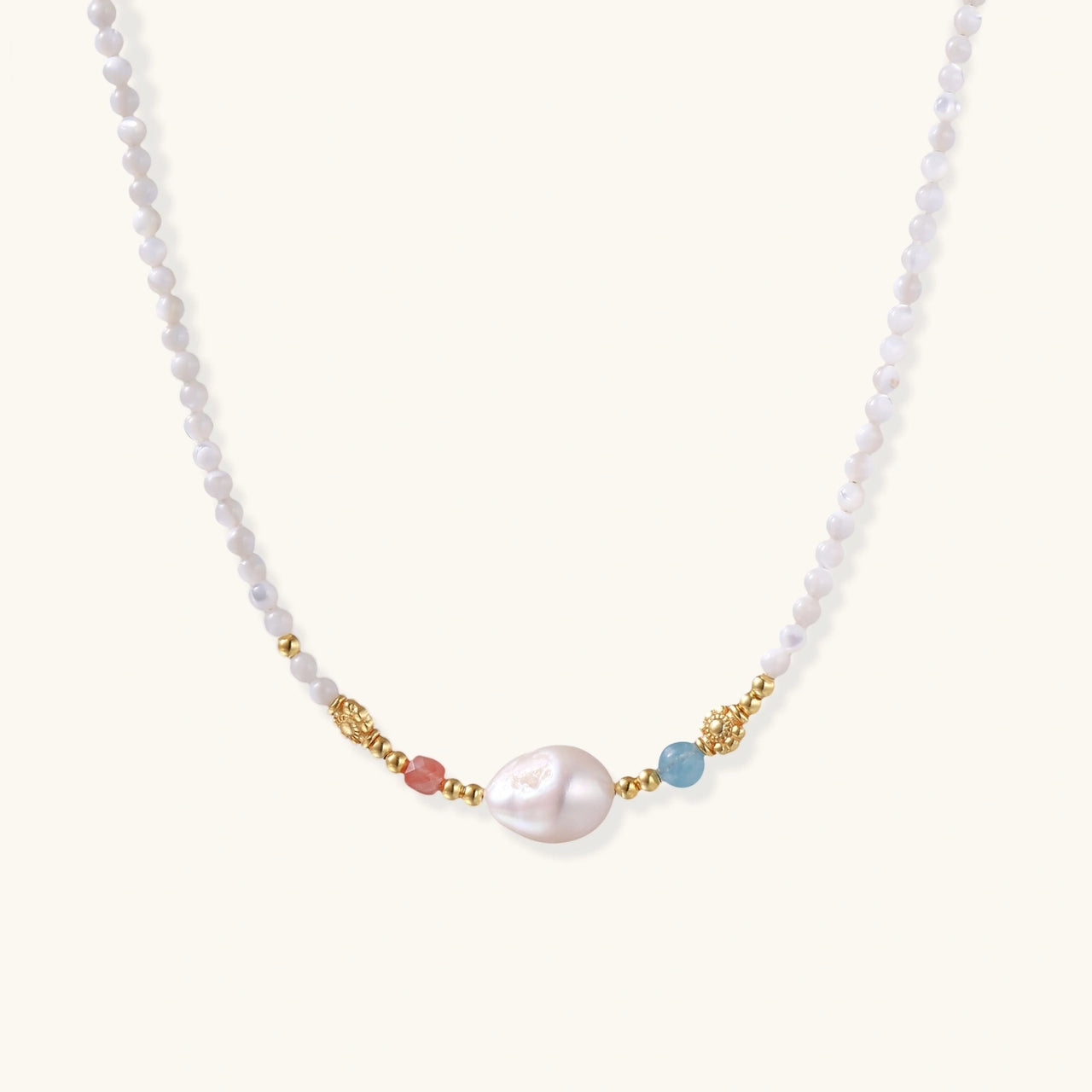 Pearl Garden Beaded Necklace
