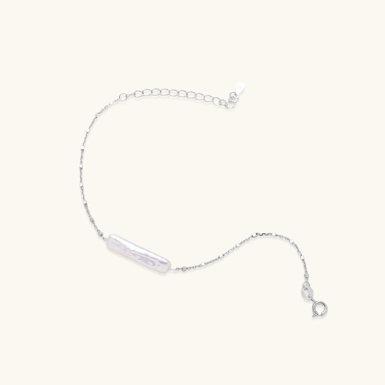Baroque Pearl Chain Bracelet