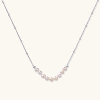 Thumbnail for Luna Pearl Arc Necklace