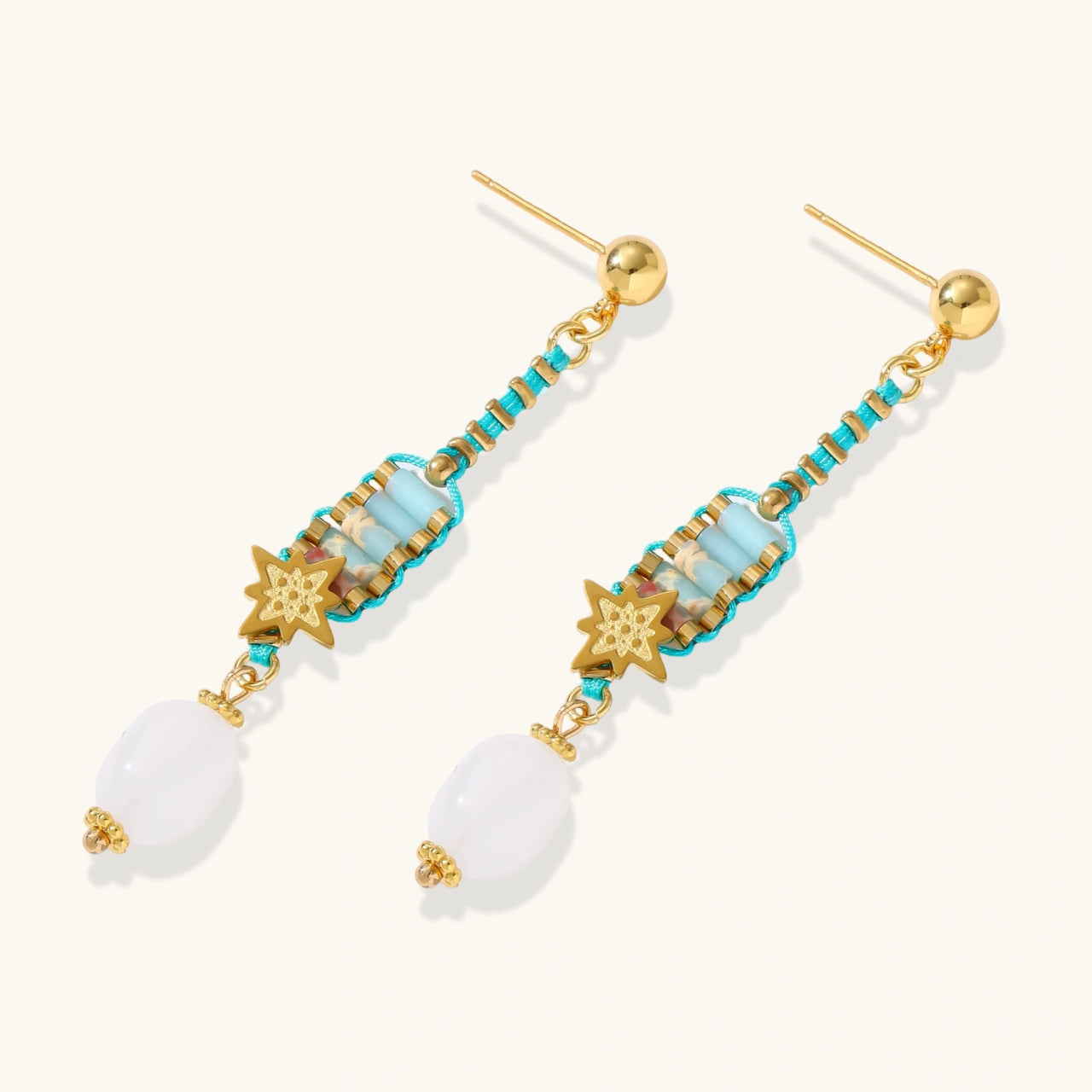 Starlight Cascade Earrings - Gold