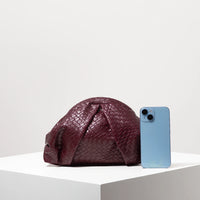 Thumbnail for Croc Clutch Bag - Mulberry