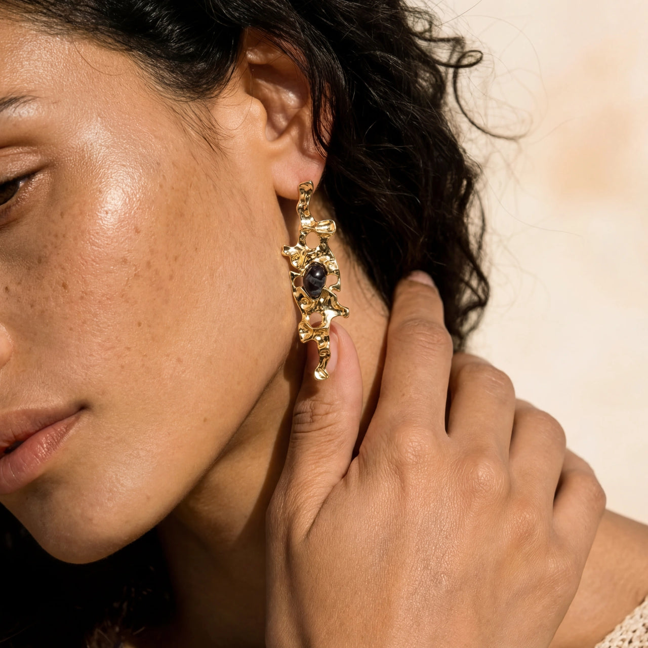 Liquid Gold Flow Earrings