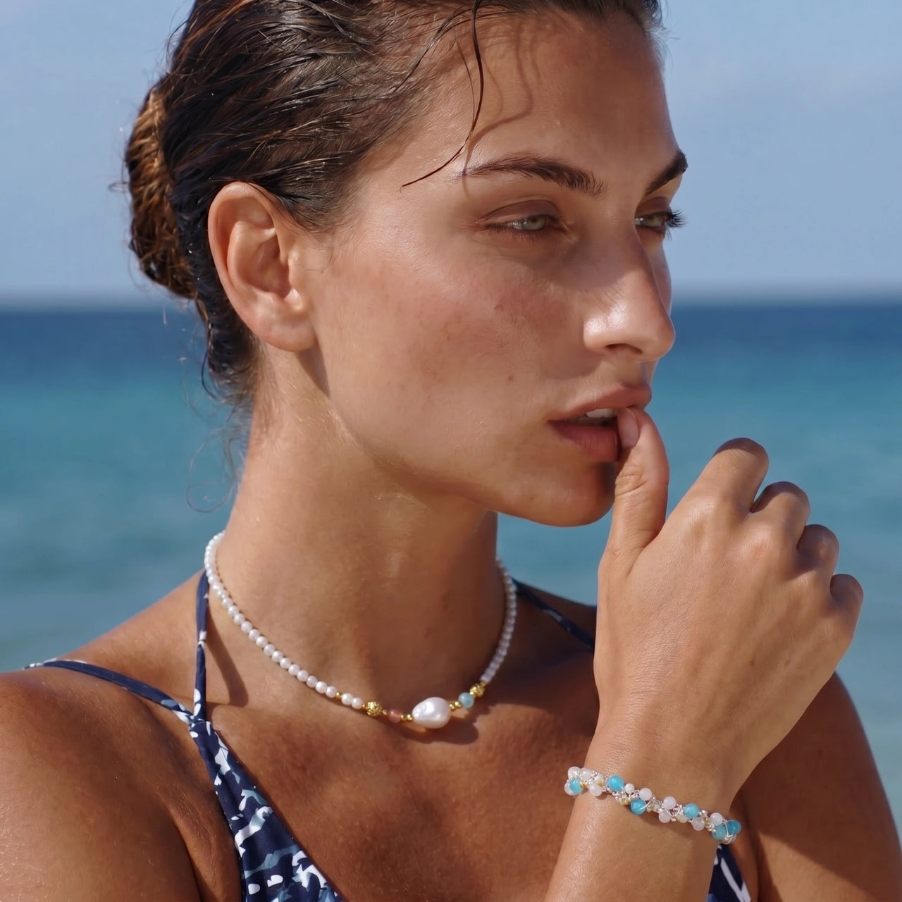Pearl Garden Beaded Necklace