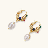 Thumbnail for Baroque Luxe Hoops - Gold