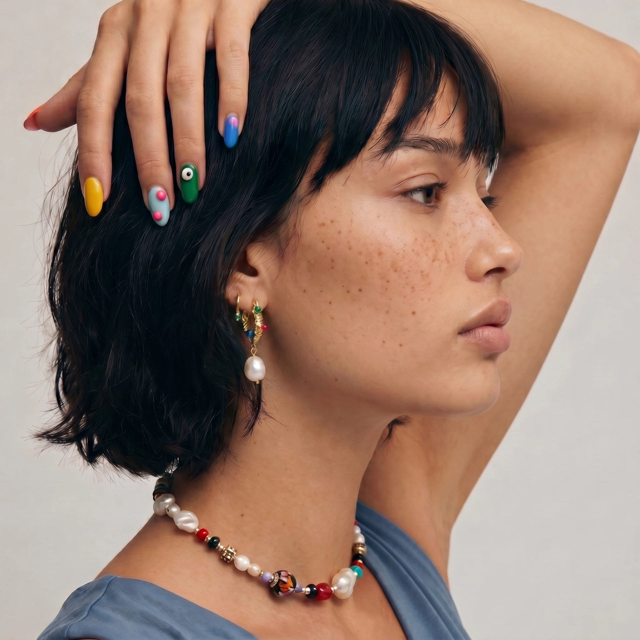 Baroque Luxe Hoops - Gold