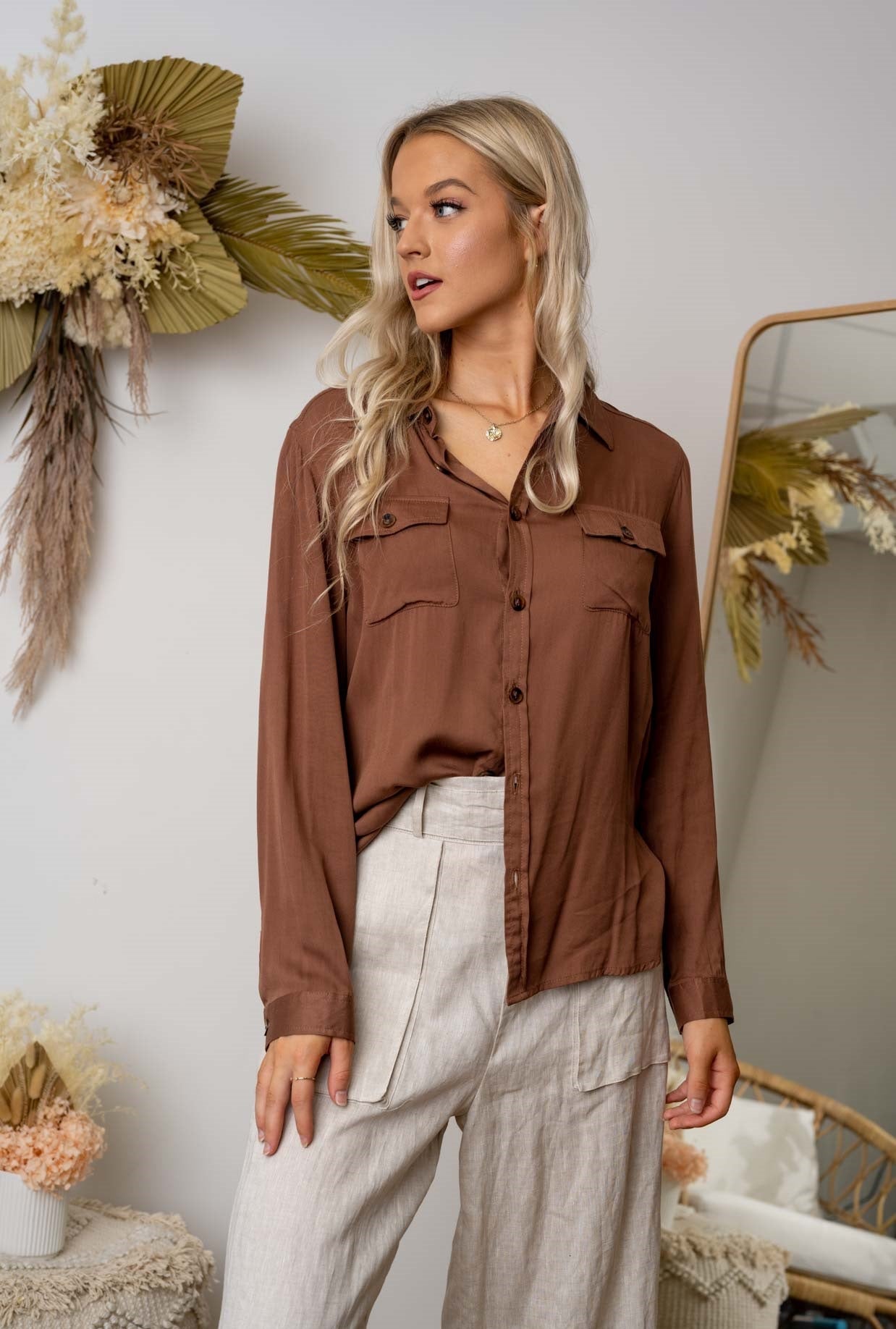 Capali Shirt - Chocolate