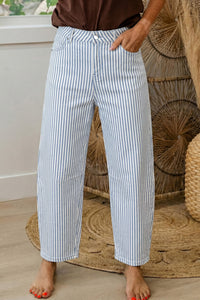 Thumbnail for Violet Stripe Jean - Blue