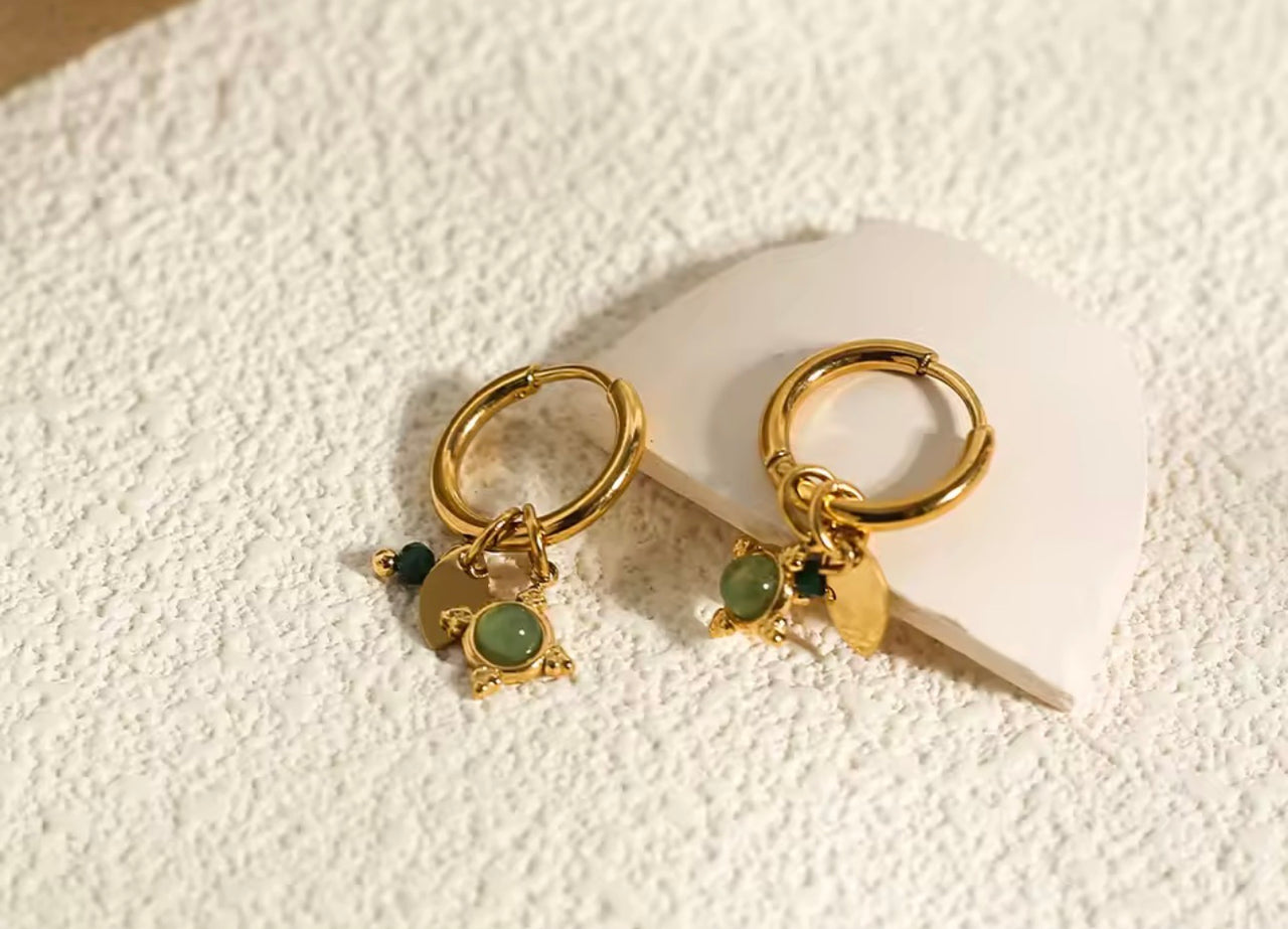 Diamond Charm Huggies