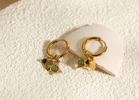 Thumbnail for Diamond Charm Huggies